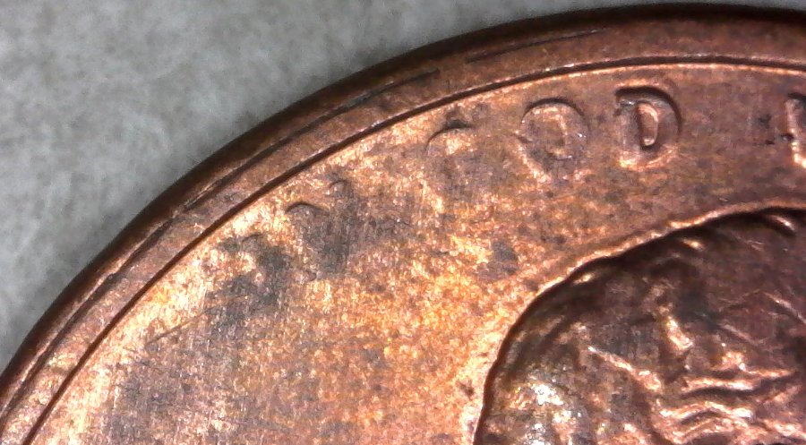 1992-P-Memorial-Cent-Struck-Through-Grease!-From-Customer-Wrapped-Roll